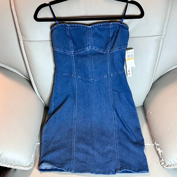 Tinseltown Dresses & Skirts - Tinseltown One Piece Denim Strapless Mini Dress size S